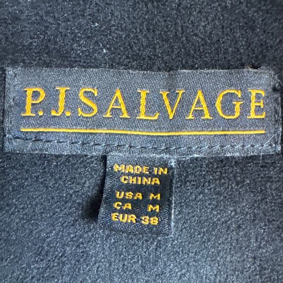 P.J. Salvage Live Life Cozy Sherpa Animal Print Puffer Vest Cocoa Size M NWT - Picture 7 of 9